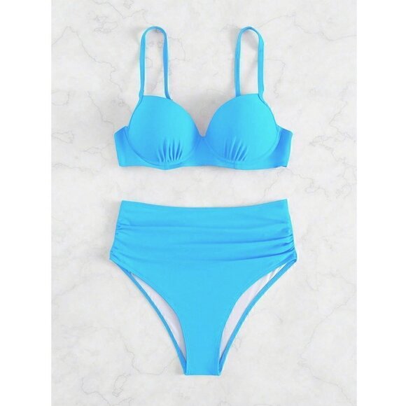 Ocean Blues Push Up Bikini Swimsuit - Picture 6 of 8